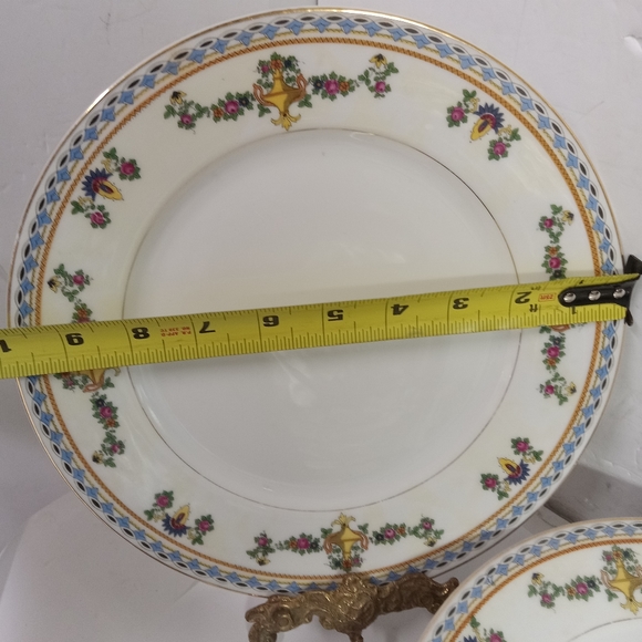 Rare Vintage TK Thuny 5 Dinner Plates 10" Czechoslovakia Porcelain REPLACEMENTS - Picture 4 of 4